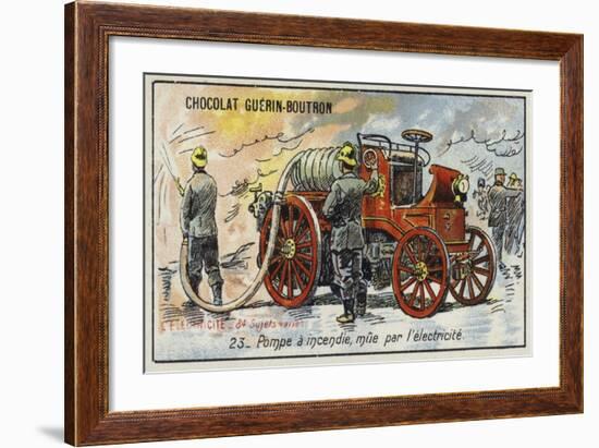 Electrically-Powered Fire Engine-null-Framed Giclee Print