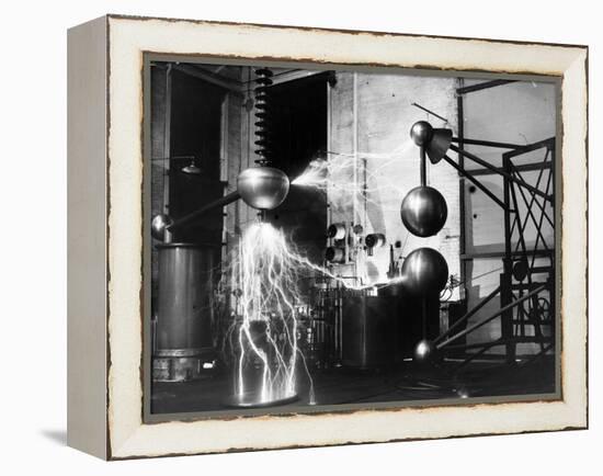 Electricity Generated in Laboratory-null-Framed Premier Image Canvas