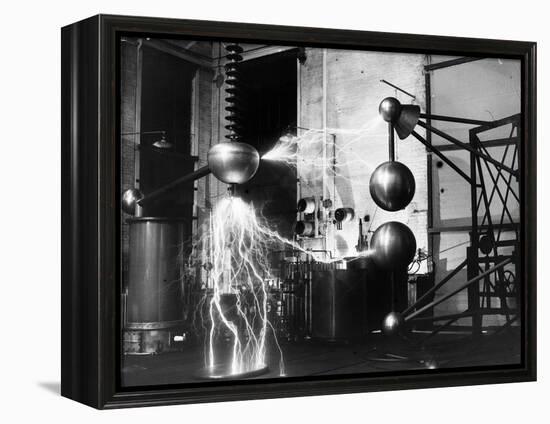 Electricity Generated in Laboratory-null-Framed Premier Image Canvas