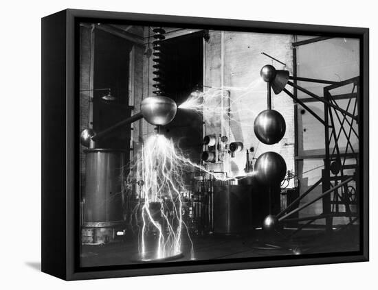 Electricity Generated in Laboratory-null-Framed Premier Image Canvas