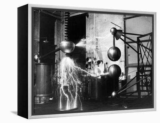 Electricity Generated in Laboratory-null-Framed Premier Image Canvas
