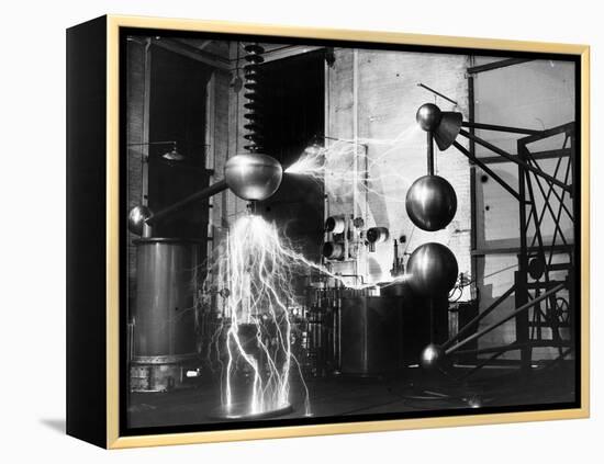 Electricity Generated in Laboratory-null-Framed Premier Image Canvas