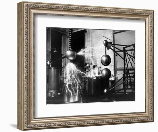 Electricity Generated in Laboratory-null-Framed Photographic Print