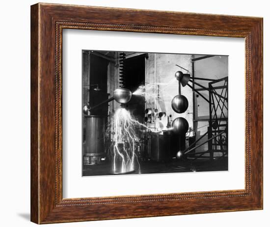 Electricity Generated in Laboratory-null-Framed Photographic Print