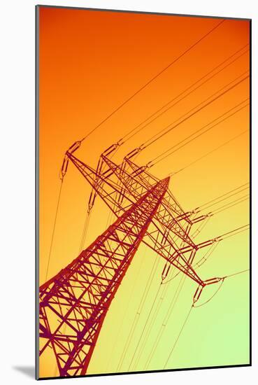 Electricity Power Lines-PASIEKA-Mounted Photographic Print