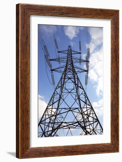 Electricity Pylon-Victor De Schwanberg-Framed Photographic Print