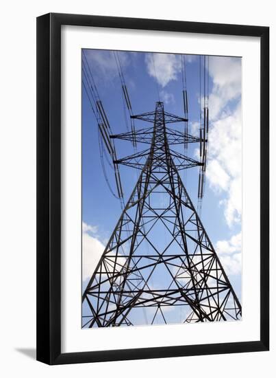 Electricity Pylon-Victor De Schwanberg-Framed Photographic Print