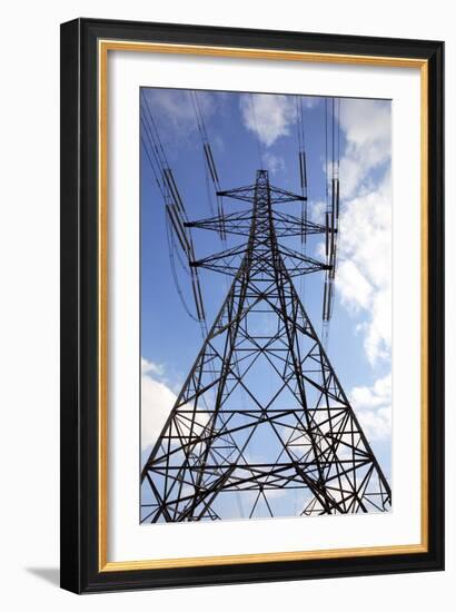 Electricity Pylon-Victor De Schwanberg-Framed Photographic Print