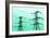 Electricity Pylons-Kevin Curtis-Framed Photographic Print