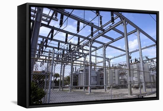 Electricity Substation-Mark Williamson-Framed Premier Image Canvas