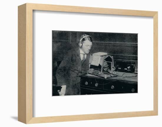 'Electricity Transforms the Printed World into Sound for the Blind', c1935-Unknown-Framed Photographic Print