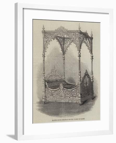 Electro-Silver Bedstead for the Viceroy of Egypt-null-Framed Giclee Print