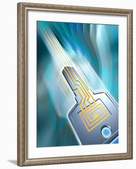 Electronic Data Security-PASIEKA-Framed Photographic Print