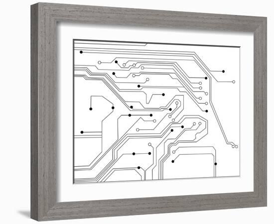 Electronic Schematics-Paha_L-Framed Art Print