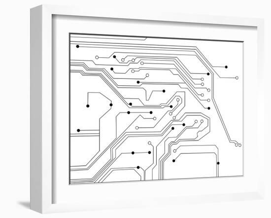 Electronic Schematics-Paha_L-Framed Art Print