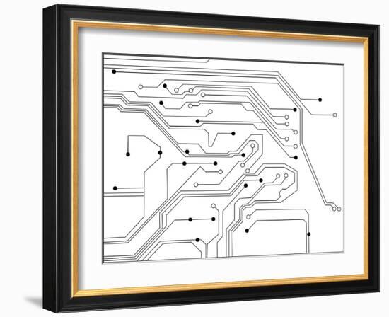 Electronic Schematics-Paha_L-Framed Art Print