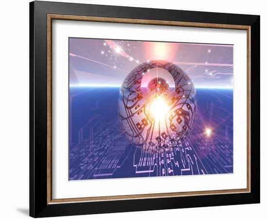 Electronic World, Artwork-Mehau Kulyk-Framed Photographic Print