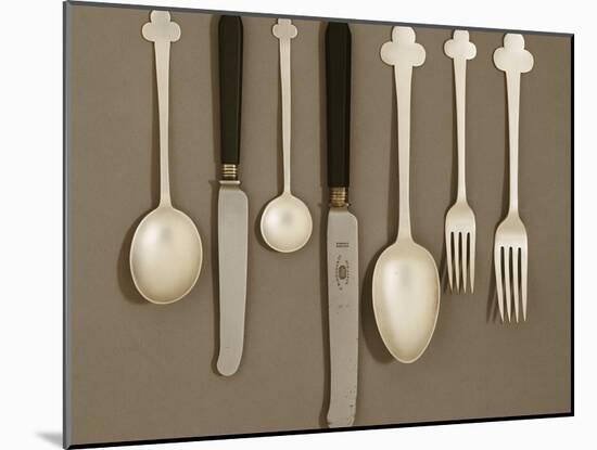 Electroplated Table Service, circa 1906-Charles Rennie Mackintosh-Mounted Giclee Print