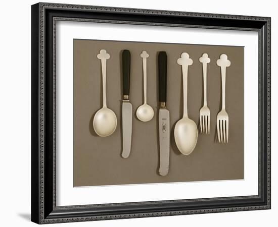 Electroplated Table Service, for E. Bingham and Co., C.1906-Charles Rennie Mackintosh-Framed Giclee Print