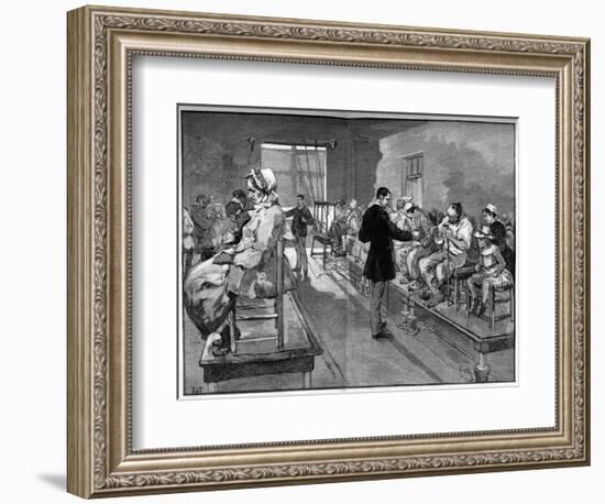 Electrotherapy of the Salpetriere, here the electric baths and localized electrification in 1887-Daniel Urrabieta Vierge-Framed Giclee Print