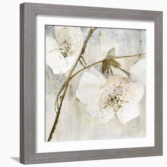 Elegance II Greige-Albena Hristova-Framed Art Print