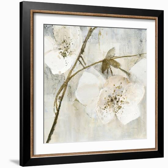 Elegance II Greige-Albena Hristova-Framed Art Print