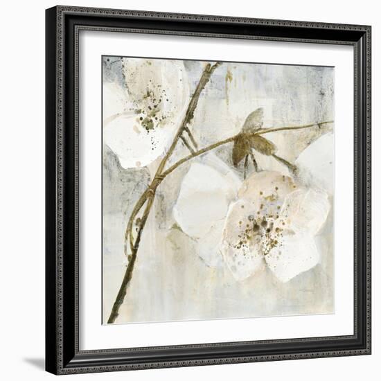 Elegance II Greige-Albena Hristova-Framed Art Print