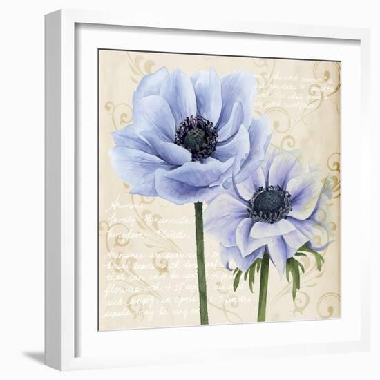 Elegant Anemone I-Grace Popp-Framed Art Print