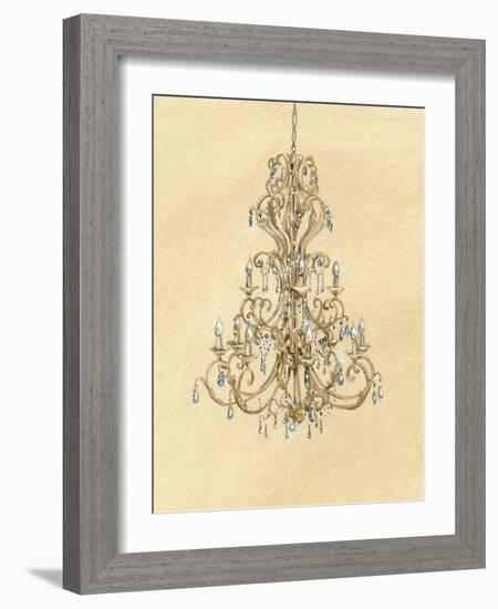 Elegant Chandelier I-Laurencon-Framed Art Print