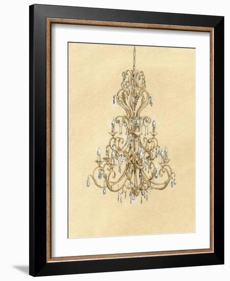 Elegant Chandelier I-Laurencon-Framed Art Print