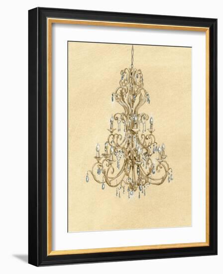 Elegant Chandelier I-Laurencon-Framed Art Print