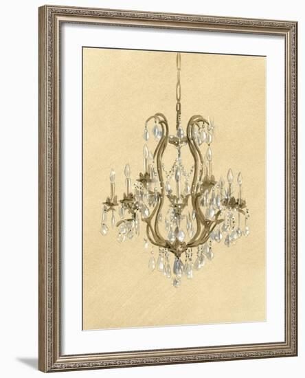 Elegant Chandelier II-Laurencon-Framed Art Print