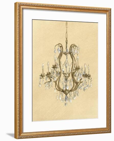 Elegant Chandelier II-Laurencon-Framed Art Print