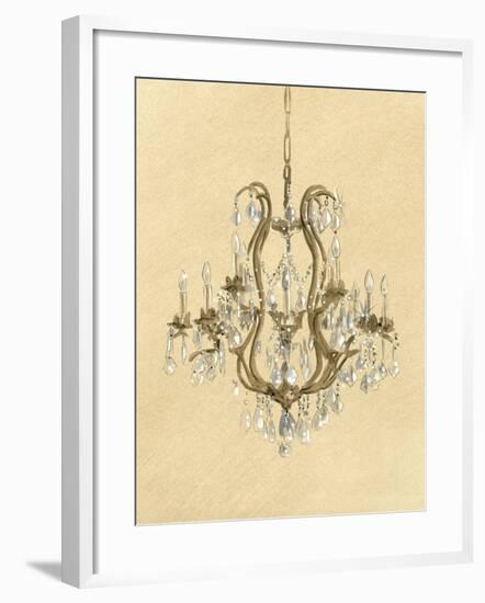 Elegant Chandelier II-Laurencon-Framed Art Print