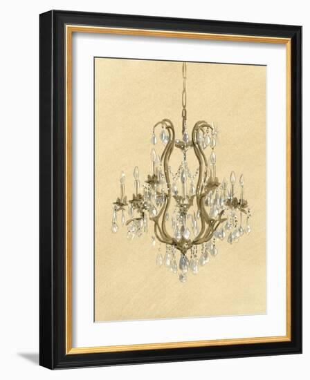 Elegant Chandelier II-Laurencon-Framed Art Print