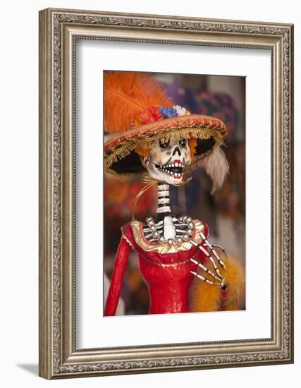 Elegant Day of the Dead Skeleton, Oaxaca, Mexico-Merrill Images-Framed Photographic Print