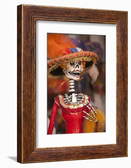 Elegant Day of the Dead Skeleton, Oaxaca, Mexico-Merrill Images-Framed Photographic Print