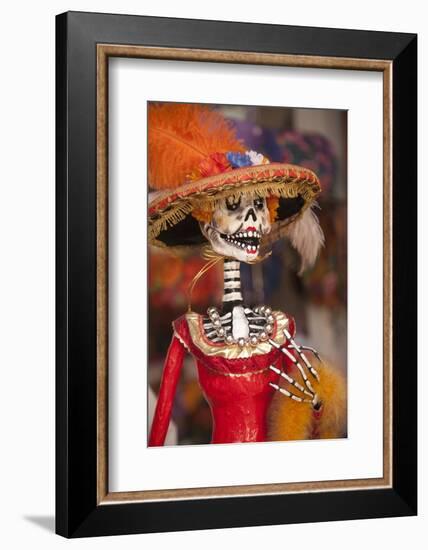 Elegant Day of the Dead Skeleton, Oaxaca, Mexico-Merrill Images-Framed Photographic Print