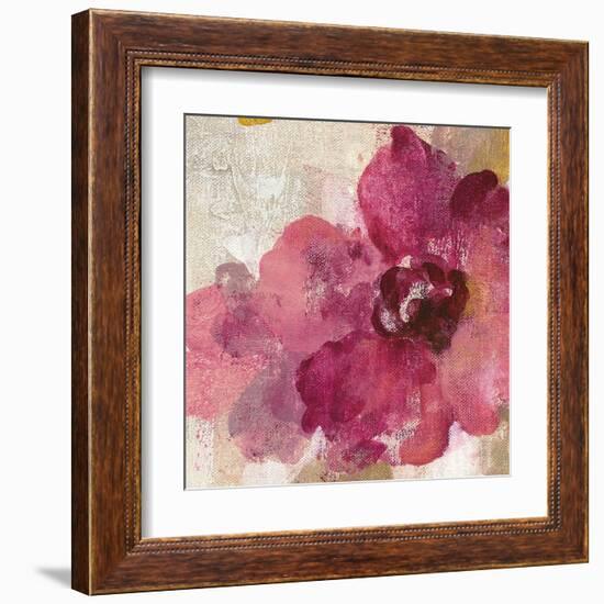 Elegant Fresco Floral Gold Flower I-Silvia Vassileva-Framed Art Print