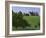 Elegant Horse Barn Atop Hill, Woodford County, Kentucky, USA-Dennis Flaherty-Framed Photographic Print