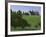 Elegant Horse Barn Atop Hill, Woodford County, Kentucky, USA-Dennis Flaherty-Framed Photographic Print