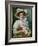 Elegant Lady with a Bouquet of Roses-Emile Vernon-Framed Giclee Print