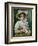 Elegant Lady with a Bouquet of Roses-Emile Vernon-Framed Giclee Print