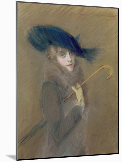 Elegant Lady-Paul Cesar Helleu-Mounted Giclee Print