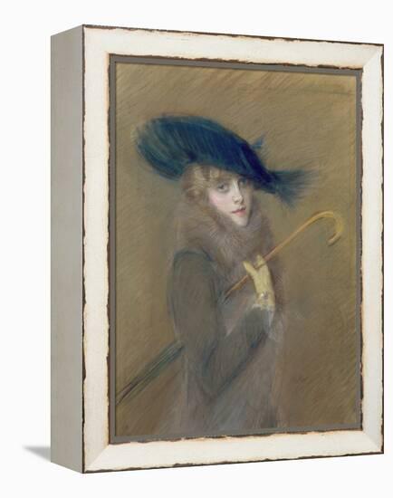 Elegant Lady-Paul Cesar Helleu-Framed Premier Image Canvas