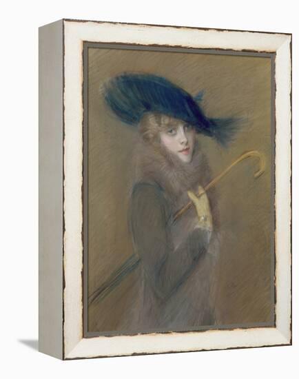 Elegant Lady-Paul Cesar Helleu-Framed Premier Image Canvas