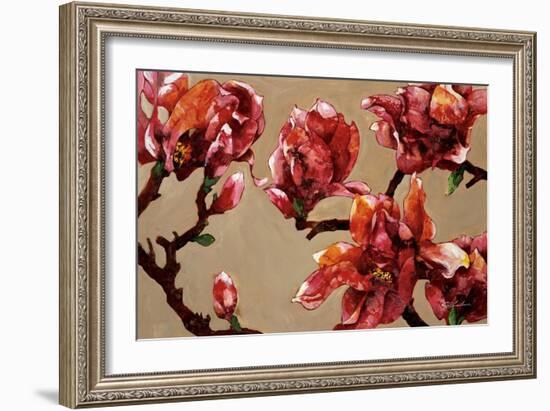 Elegant Magnolia-Joyce H. Kamikura-Framed Art Print