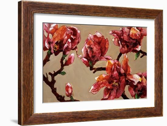 Elegant Magnolia-Joyce H. Kamikura-Framed Art Print