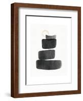 Elegant Modern Abstract I-Linda Woods-Framed Art Print