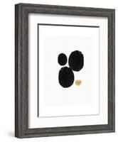 Elegant Modern Abstract V-Linda Woods-Framed Art Print